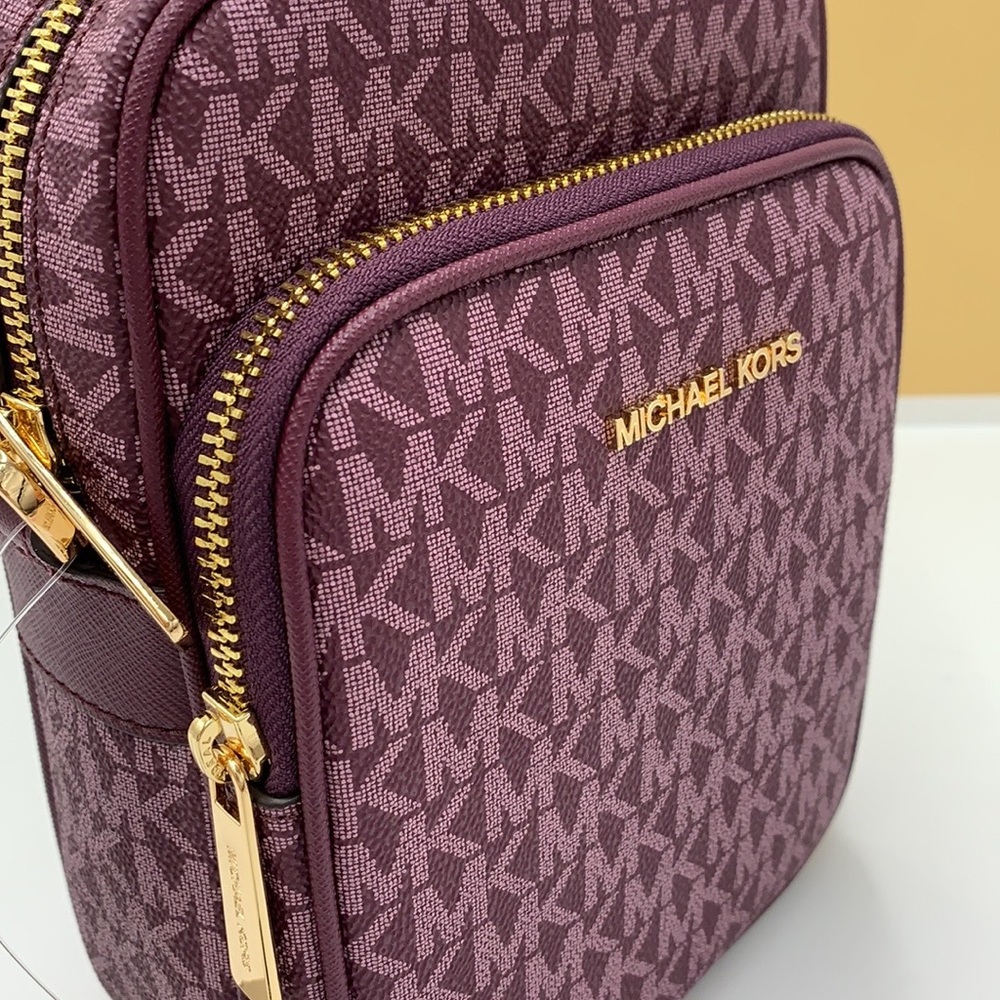 MICHAEL KORS Jet Set Travel Medium Logo Crossbody Bag & Small Coinpouch ID card - Picture 8 of 16